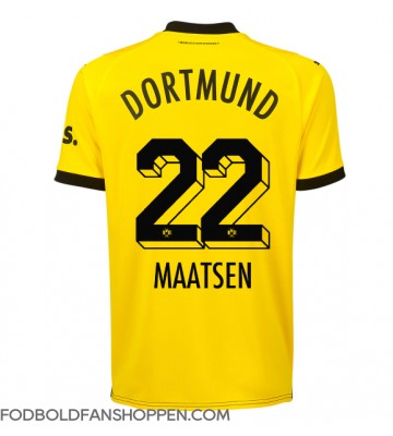 Borussia Dortmund Ian Maatsen #22 Hjemmebanetrøje 2023-24 Kortærmet